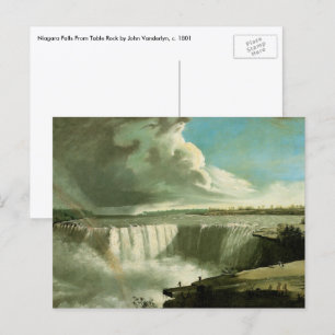 Niagara Falls från Table Rock av John Vanderlyn Vykort