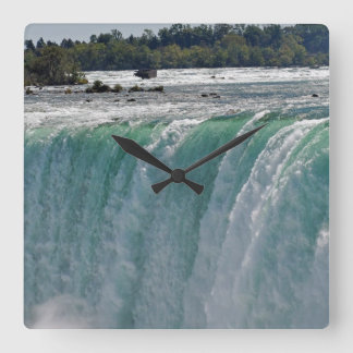 Niagara Falls Horseshoe Falls Natature Photo Clock Fyrkantig Klocka