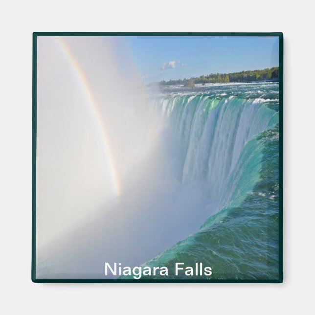Niagara Falls Horseshoe Falls & Rainbow Magnet (Framsidan)