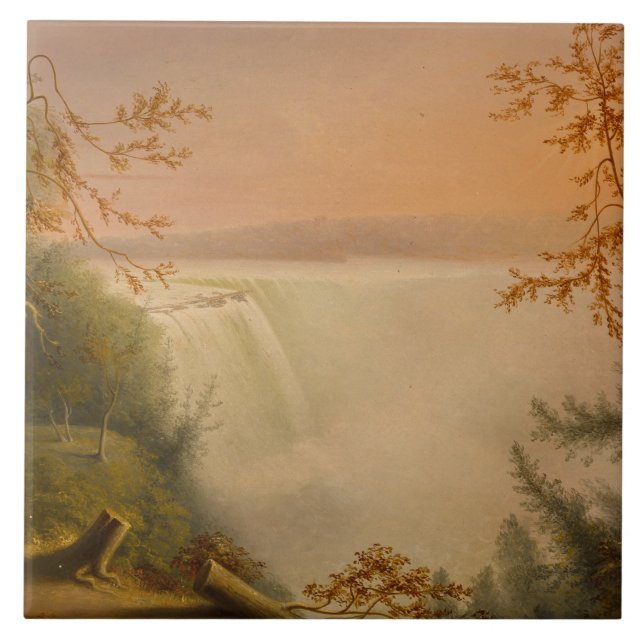 Niagara Falls (Horseshoe Falls) (Rembrandt Peale) Kakelplatta (Framsidan)