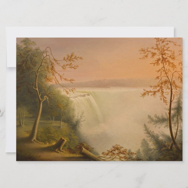 Niagara Falls (Horseshoe Falls) (Rembrandt Peale) Kort (Framsida)