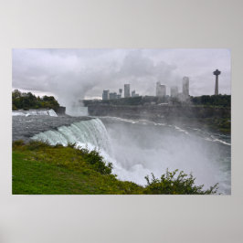 Niagara Falls i dimman, New York Poster