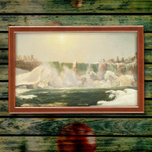 Niagara Falls i Winter av Jasper Francis Cropsey