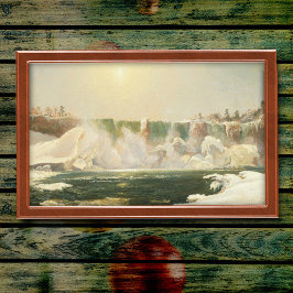 Niagara Falls i Winter av Jasper Francis Cropsey Poster