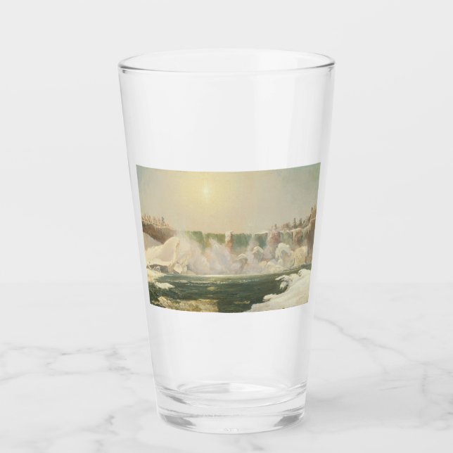 Niagara Falls in Winter (Ice i Vatten) Glaskopp (Framsida)