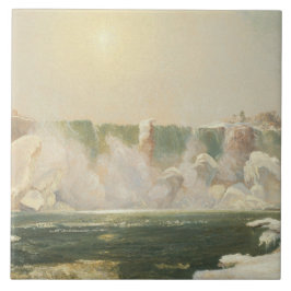 Niagara Falls in Winter (Ice i Vatten) Kakelplatta