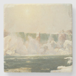Niagara Falls in Winter (Ice i Vatten) Stenunderlägg