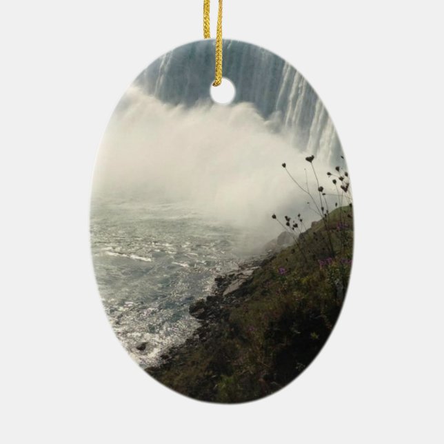 NIAGARA FALLS JULGRANSPRYDNAD KERAMIK (Baksidan)