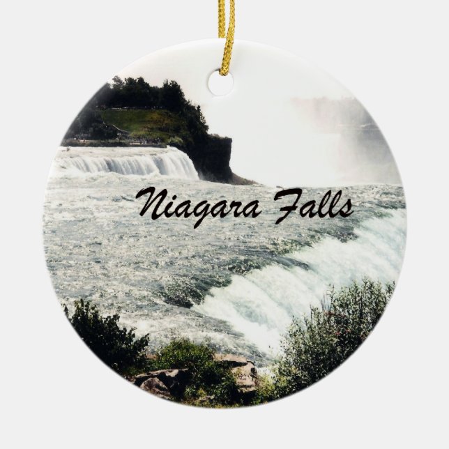 Niagara Falls Julgransprydnad Keramik (Framsidan)