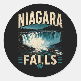 Niagara Falls Kanada Äventyrsdesign för resor Runt Klistermärke