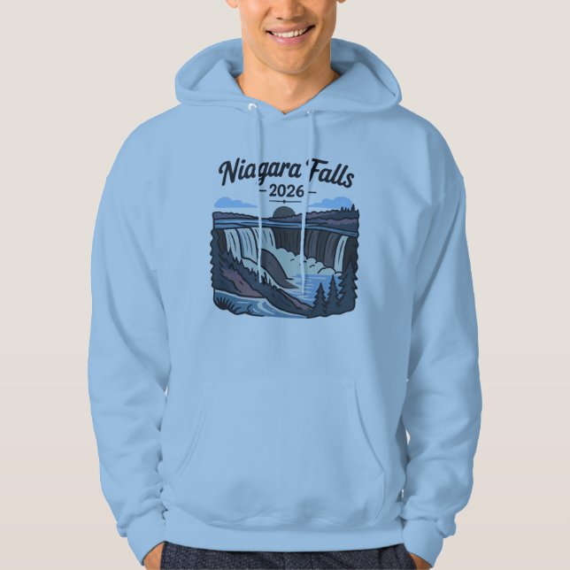 Niagara Falls Kanada Hoodie (Framsida)
