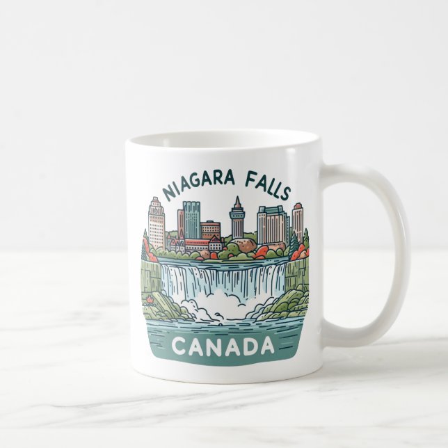 Niagara Falls Kanada Kaffemugg (Höger)