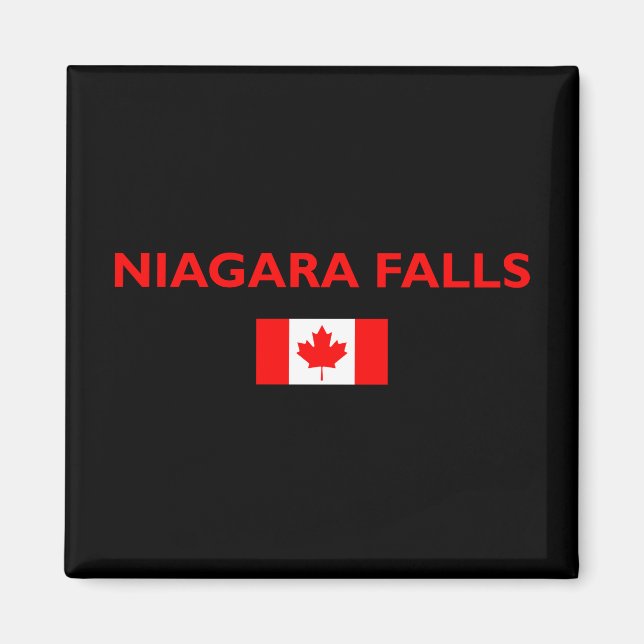 Niagara Falls Kanada Kanadas kanadensiska Mörk Fär Magnet (Framsidan)