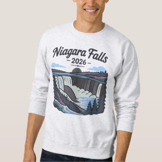 Niagara Falls Kanada Lång Ärmad Tröja
