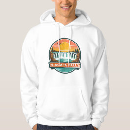 niagara falls kanada retro design hoodie