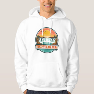 niagara falls kanada retro design hoodie
