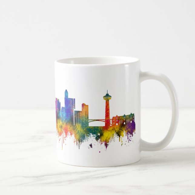 Niagara Falls Kanada Siluett Kaffemugg (Höger)