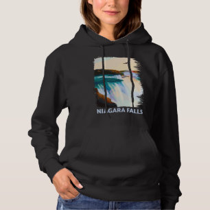 Niagara Falls Kanada USA Silhuett Skyline Kontur T Shirt