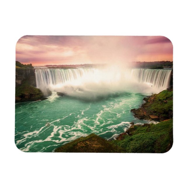 Niagara Falls, kanadensiska solnedgångstiliserade Magnet (Horisontell)