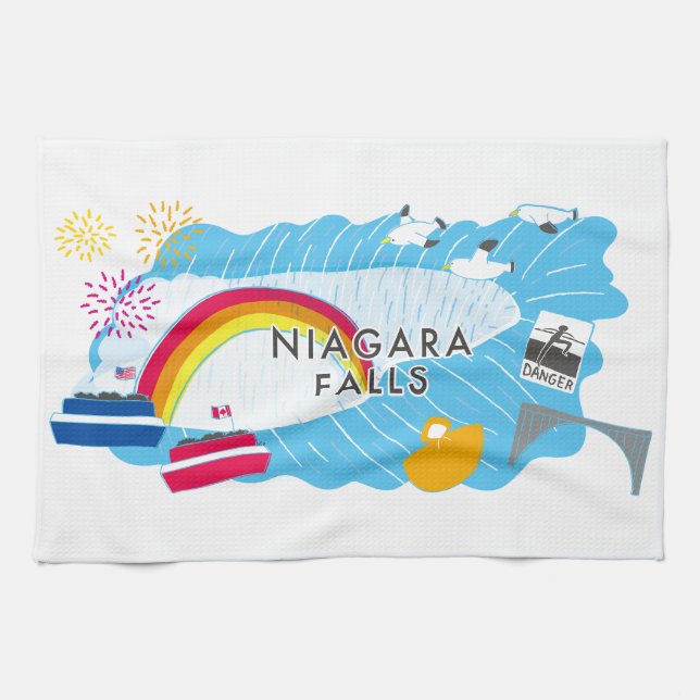 Niagara Falls Kitchen towel Kökshandduk (Horisontell)