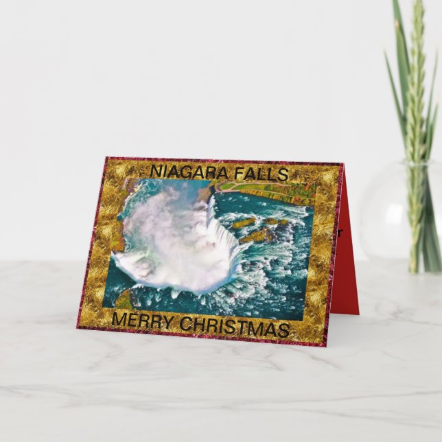 Niagara Falls luft skjuten julkort Helgkort (Framsida)