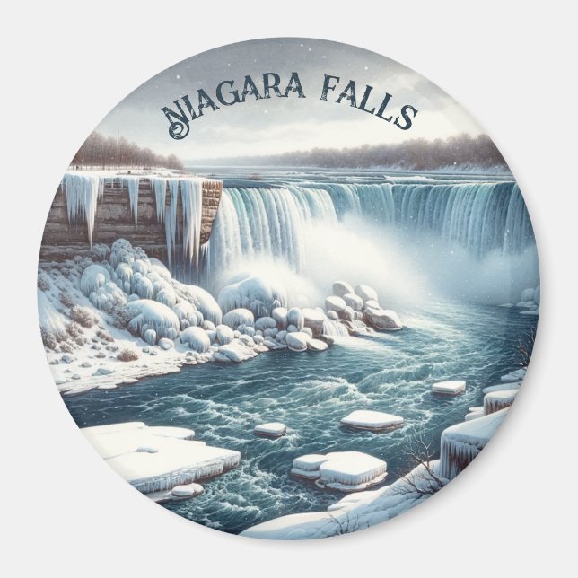 Niagara Falls Magnet, fryst Magnet (Framsidan)