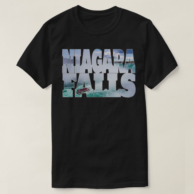 Niagara Falls Maid of Mist Waterfall Boat Tourist T Shirt (Design framsida)