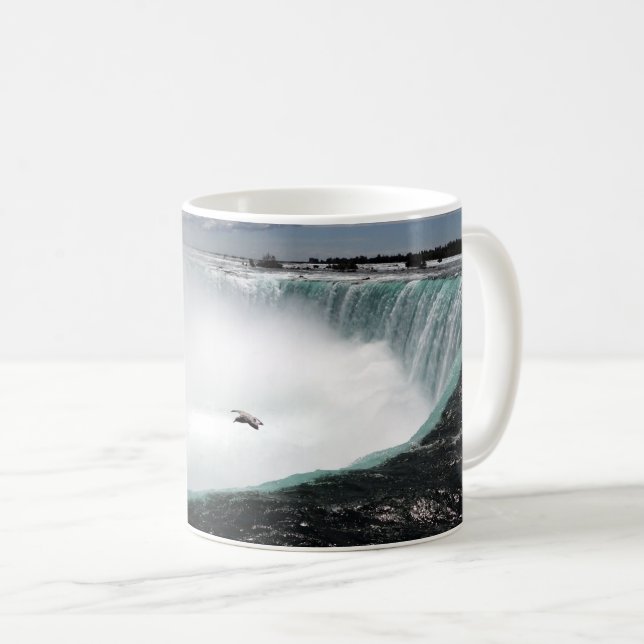 Niagara Falls med Fiskmås Kaffemugg (Framsida höger)