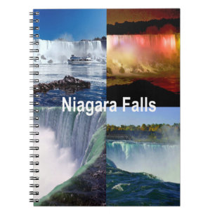 Niagara Falls New York Anteckningsbok Med Spiral