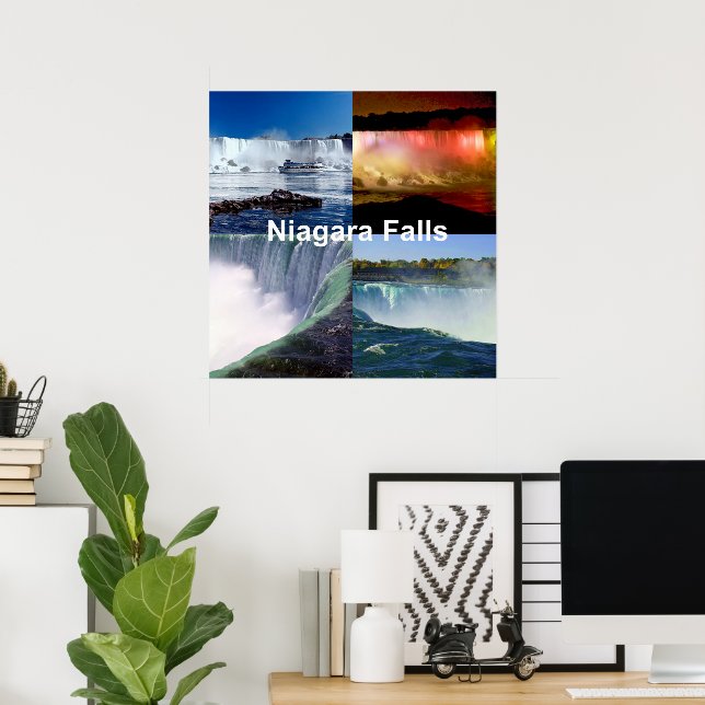 Niagara Falls New York Foto-vyer Poster (Hemmakontoret)