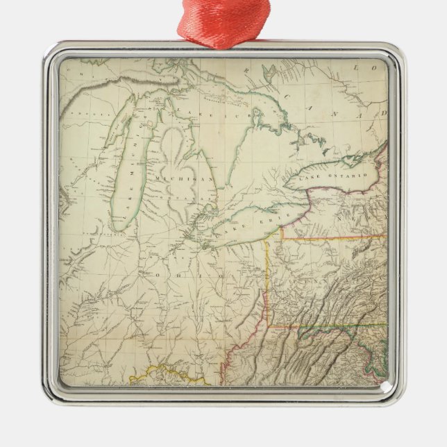 Niagara Falls New York Julgransprydnad Metall (Framsidan)