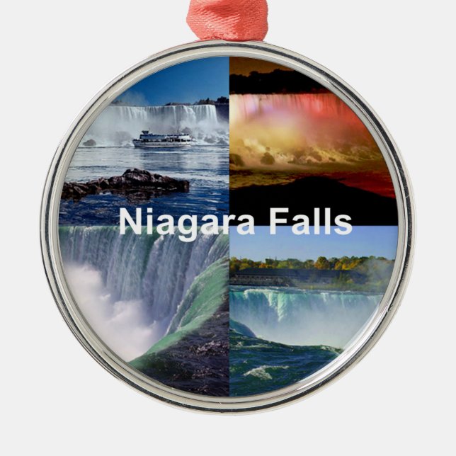 Niagara Falls New York Julgransprydnad Metall (Framsidan)