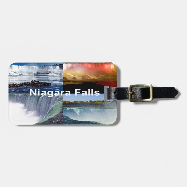Niagara Falls New York Photo Views Bagagebricka (Horisontell Framsida)