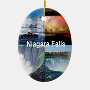 Niagara Falls New York Photo Views Julgransprydnad Keramik