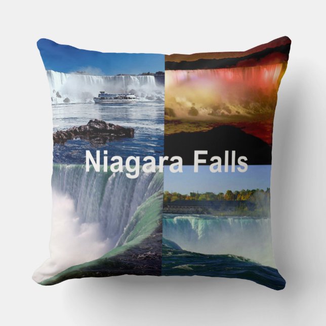 Niagara Falls New York Photo Views Kudde (Framsida)