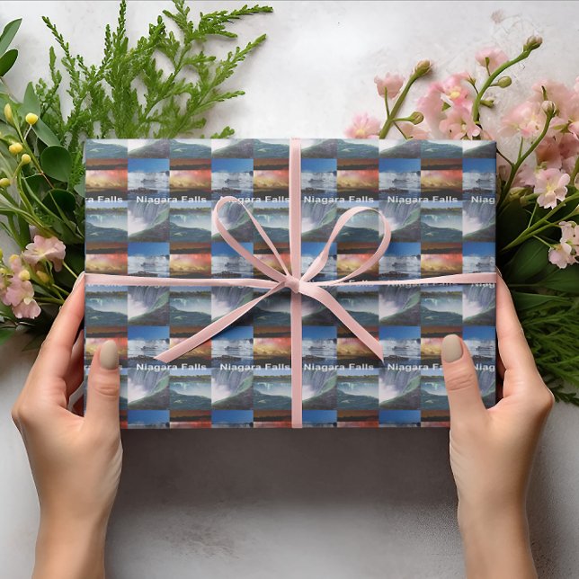 Niagara Falls New York Photo Views Presentpapper (Niagara Falls New York Wrapping Paper)