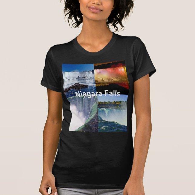 Niagara Falls New York Photo Views T-shirt (Framsida)