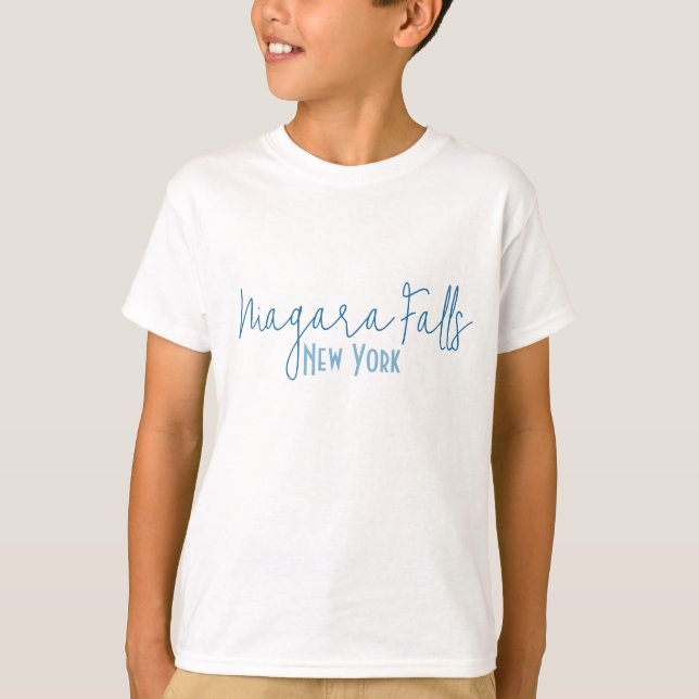 Niagara Falls, New York Resminner  T Shirt (Framsida)