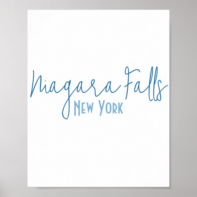 Niagara Falls, New York Souvenirpresent Poster (Framsidan)