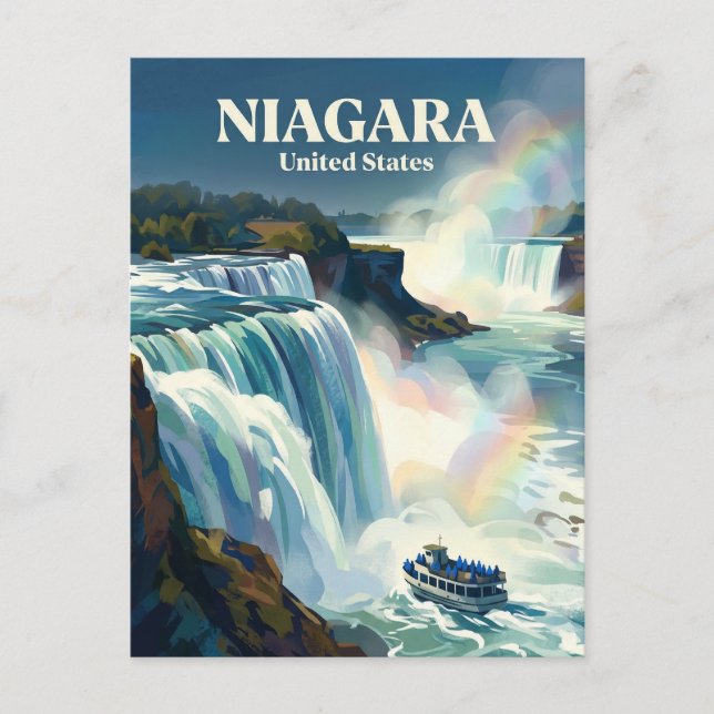 Niagara Falls New York State Vykort (Framsida)