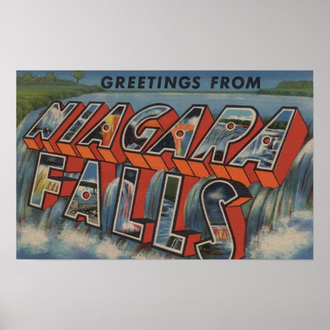 Niagara Falls, New York - Stora Brev Scenes Poster (Framsidan)
