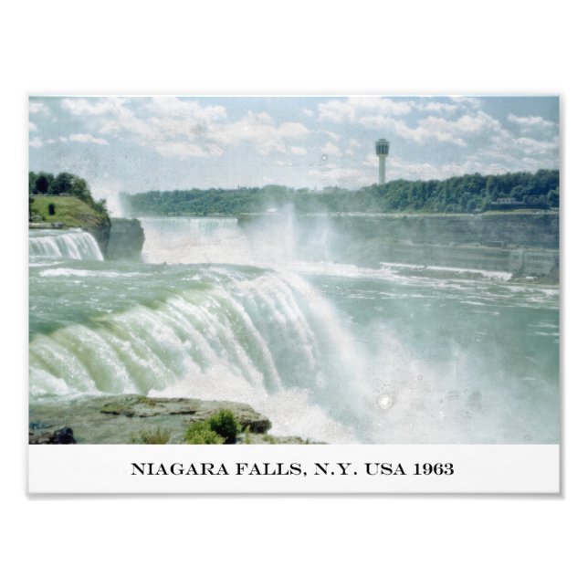 Niagara Falls New York USA Photographic Print Fototryck (Framsidan)