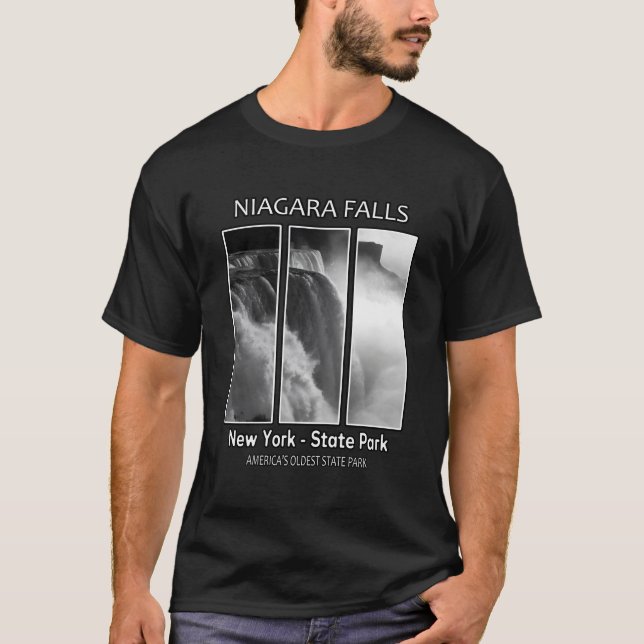 Niagara Falls New York Usa State Park Souvenir T Shirt (Framsida)