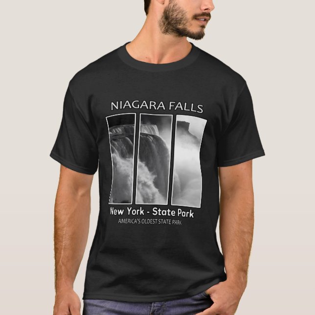 Niagara Falls New York Usa State Park T Shirt (Framsida)