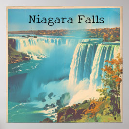 Niagara Falls Nostalgia: Vintage Stil Travel Art Poster