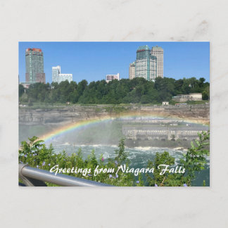 Niagara Falls NY Regnbåge Vykort