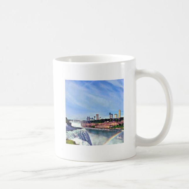 Niagara Falls NY - Under regnbågen Kaffemugg (Höger)