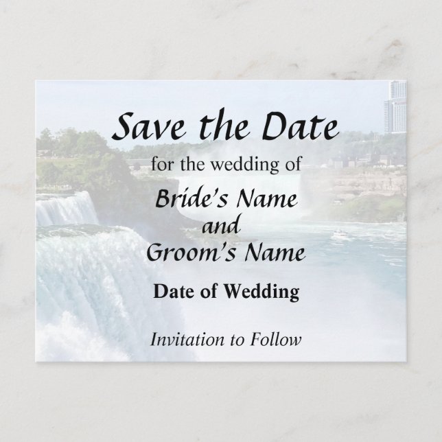 Niagara Falls NY - Utsikt från den amerikanska sid Meddelande Vykort (Framsida)