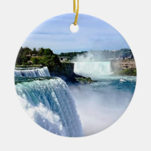 Niagara Falls NY - View from American Side Julgransprydnad Keramik
