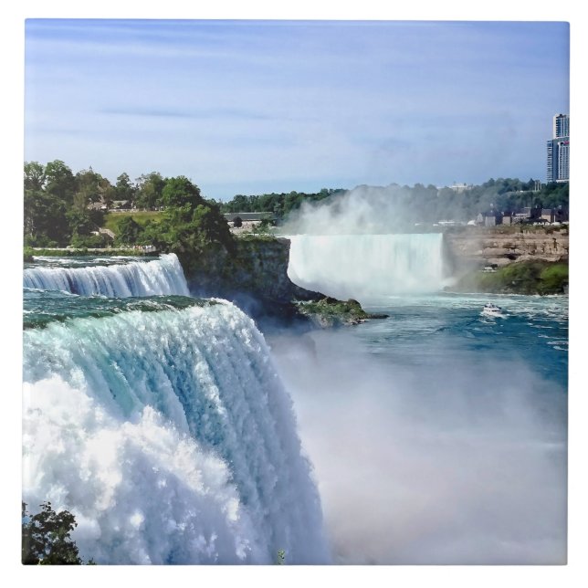 Niagara Falls NY - View from American Side Kakelplatta (Framsidan)